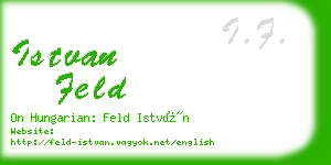 istvan feld business card